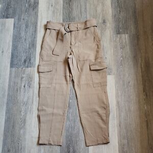 Banana Republic Tapered Tan Cargo Pants